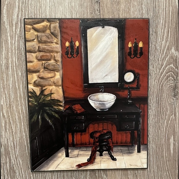 EUC Small Pics / Wall Plaques, Perfect for your Bathroom, Powder Room or Boudoir - Picture 3 of 4